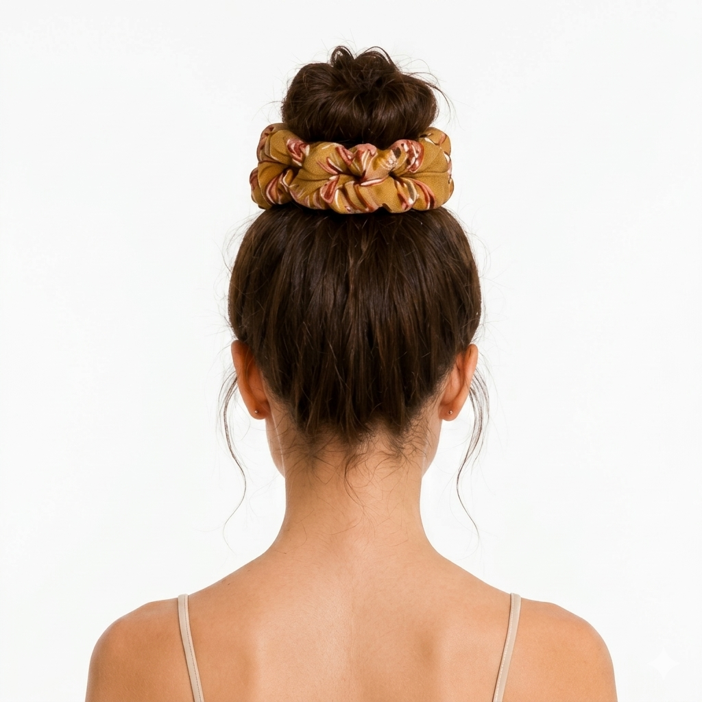 Ayababj Floral Scrunchie