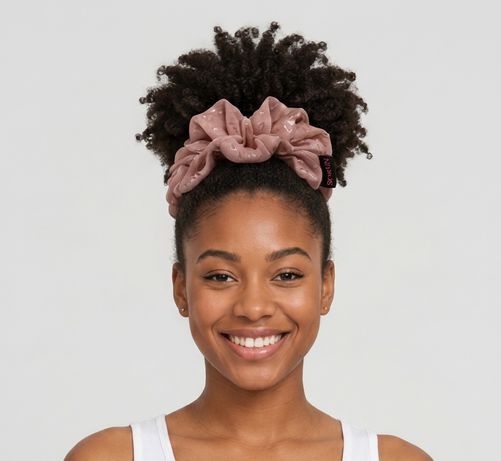 Ayababj Chiffon Scrunchie